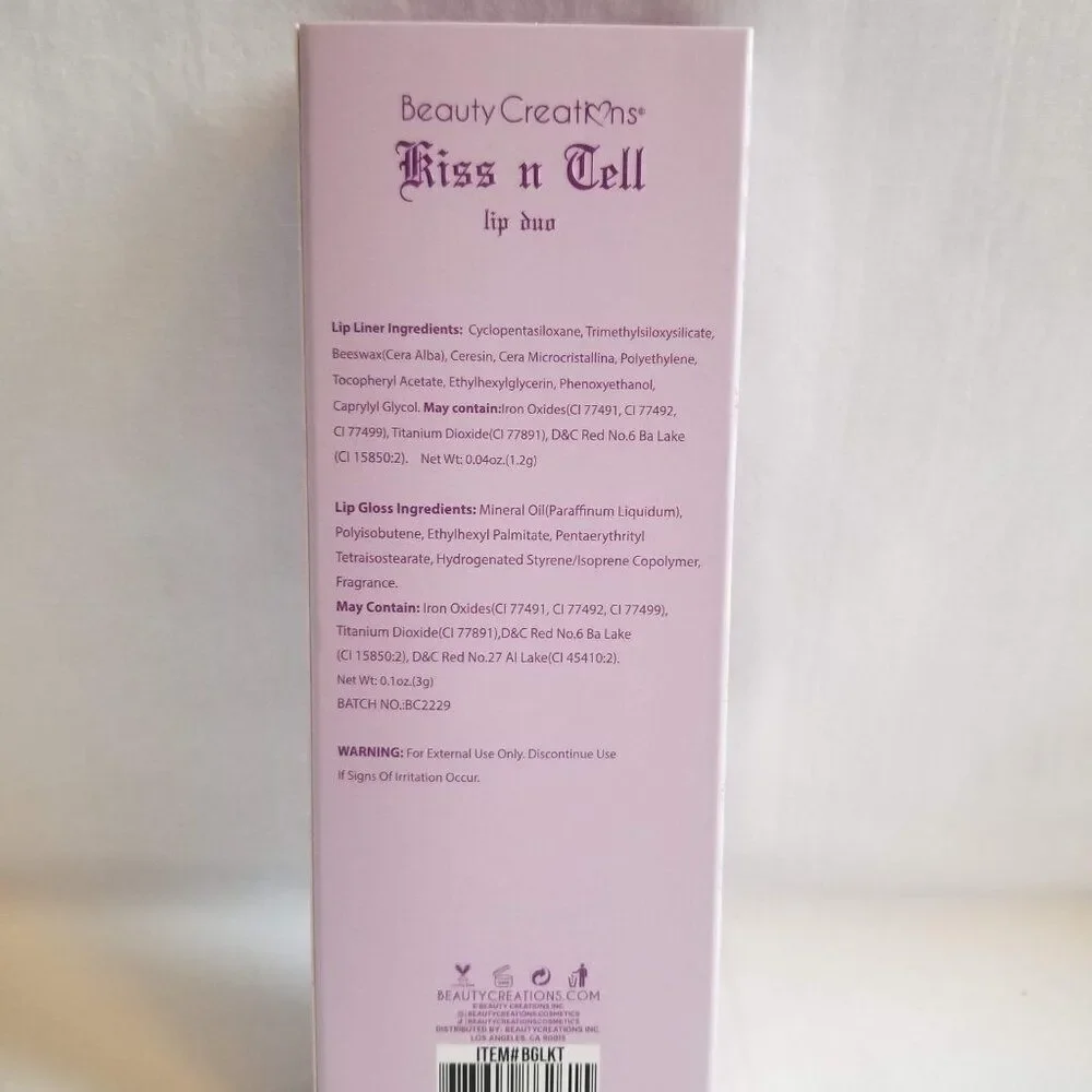 Beauty Creations - Baby Girl Lip Duo in Kiss N Tell: Shy Girl (Deep-brown Line)